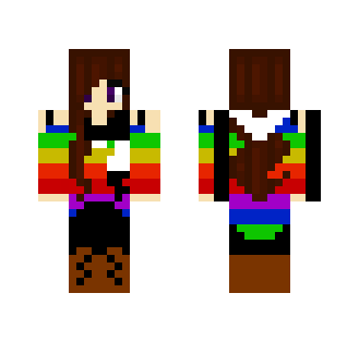 Raining Rainbows and Zebras - Female Minecraft Skins - image 2