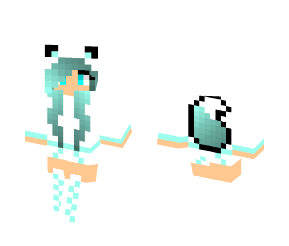 Blue Fox Girl - Girl Minecraft Skins - image 1