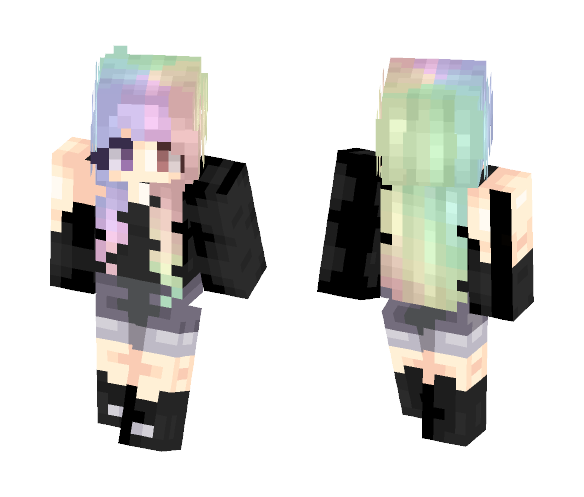 Pastel goth girl - Girl Minecraft Skins - image 1