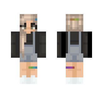 rainbow overalls - Female Minecraft Skins - image 2