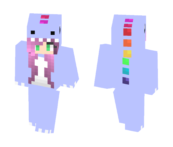 Dino Girl - Girl Minecraft Skins - image 1