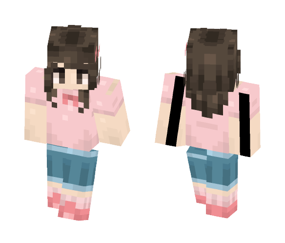 I hate cold donuts - Female Minecraft Skins - image 1