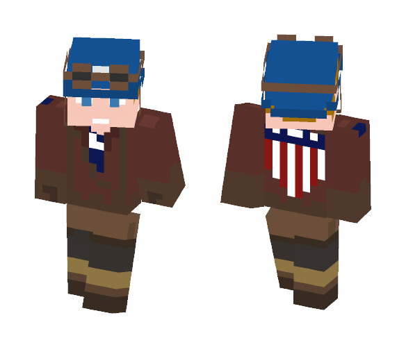 Captain America (WWII Suit) - Comics Minecraft Skins - image 1