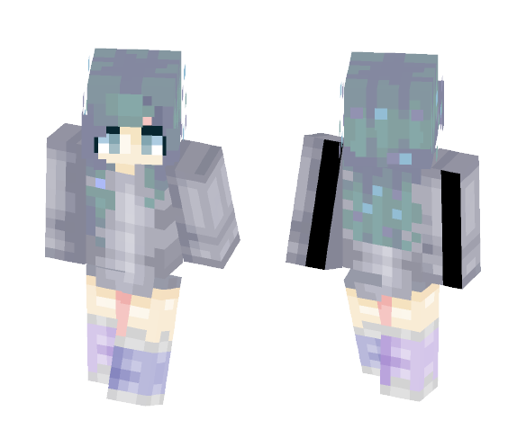 Violet and Blue - Female Minecraft Skins - image 1