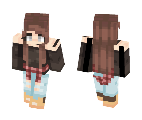 A New Start~ Timbs and Plaid - Female Minecraft Skins - image 1