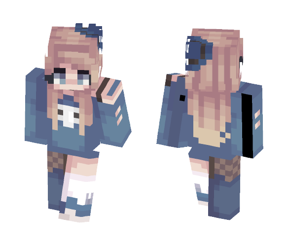 Blue Skully - Female Minecraft Skins - image 1