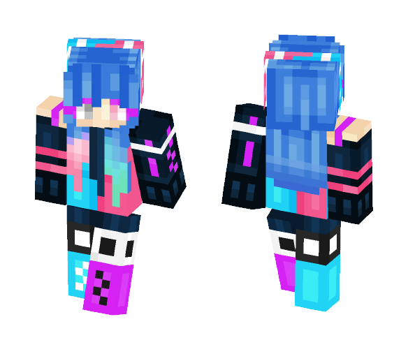 Bubblegum Galaxy - Female Minecraft Skins - image 1