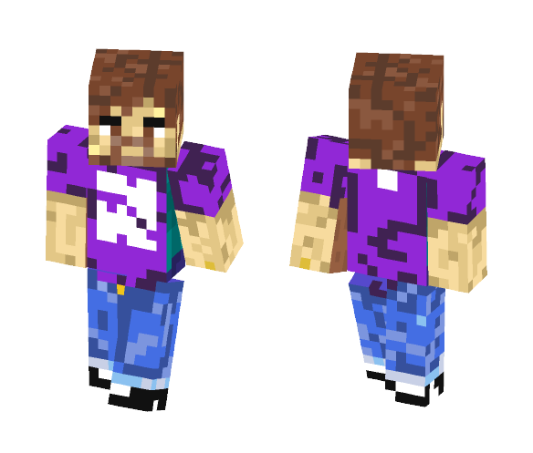 Brandon W- grap shirt - Male Minecraft Skins - image 1