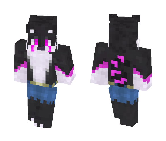 Black Fox Furry - Fixed - Male Minecraft Skins - image 1