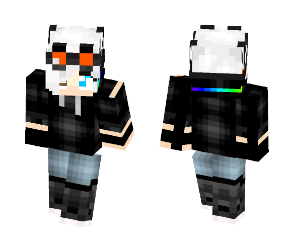 Rainbow cyborg (updated) - Interchangeable Minecraft Skins - image 1