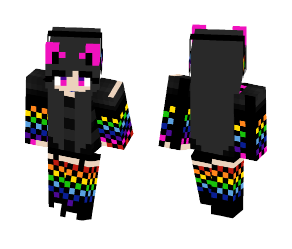 ~Rainbow Girl~ - Female Minecraft Skins - image 1