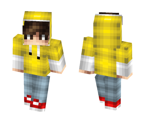 Yellow hoodie boy edit - Boy Minecraft Skins - image 1