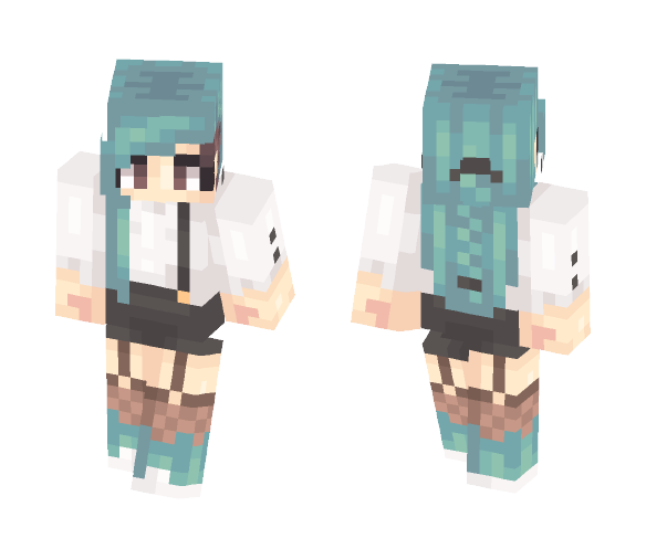 sea foam green - Female Minecraft Skins - image 1