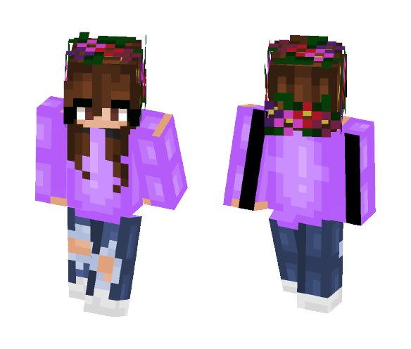 +Shreya+ ~~SkyeClan~~ - Female Minecraft Skins - image 1