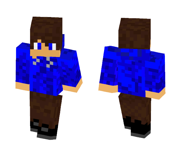 The blue gamer - Male Minecraft Skins - image 1