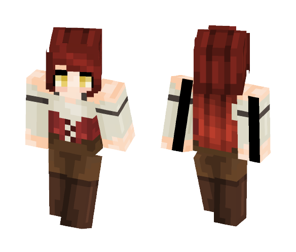 Human Female Foxy (FNaF) - Female Minecraft Skins - image 1