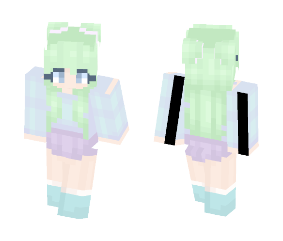 Mint Cutie - Female Minecraft Skins - image 1