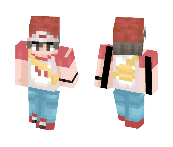 Trainer Red (Alolan ver.) - Male Minecraft Skins - image 1