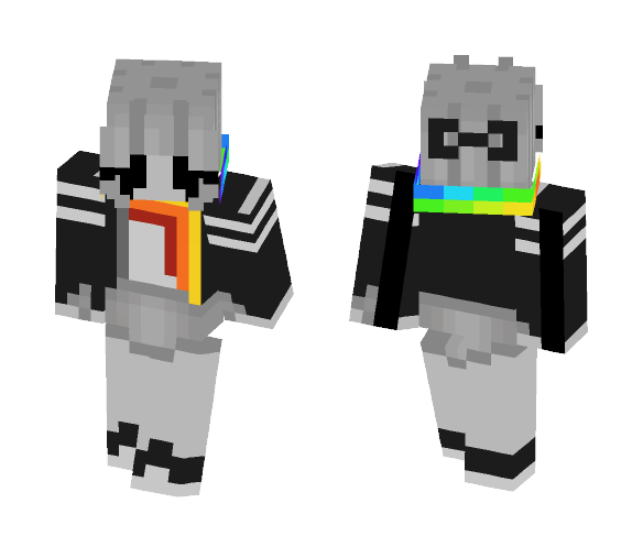 Rainbow Scarf - Female Minecraft Skins - image 1