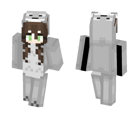 Girl in Totoro Onesie ~ AutumnBirds - Girl Minecraft Skins - image 1