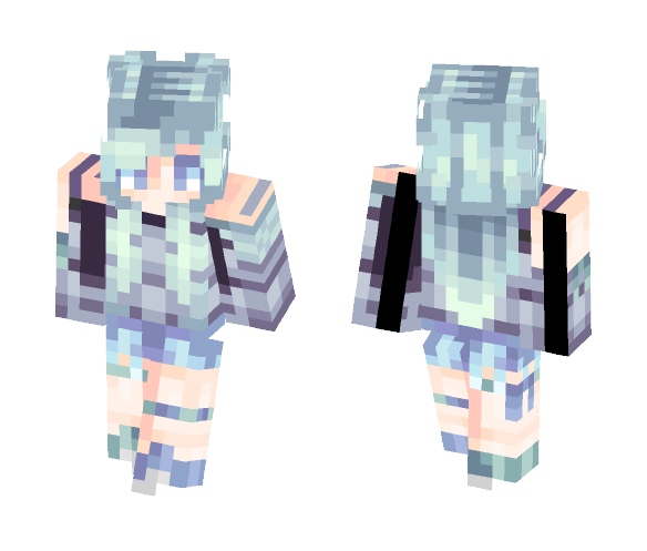 OC•Green Tea - Female Minecraft Skins - image 1