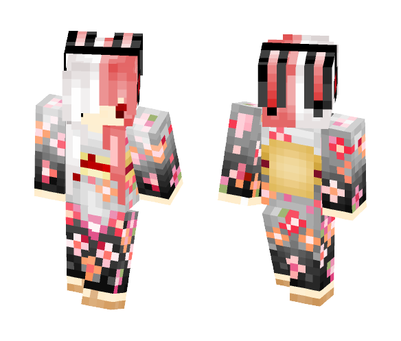 Chibi~Bunny~Kimono☮☪ - Male Minecraft Skins - image 1