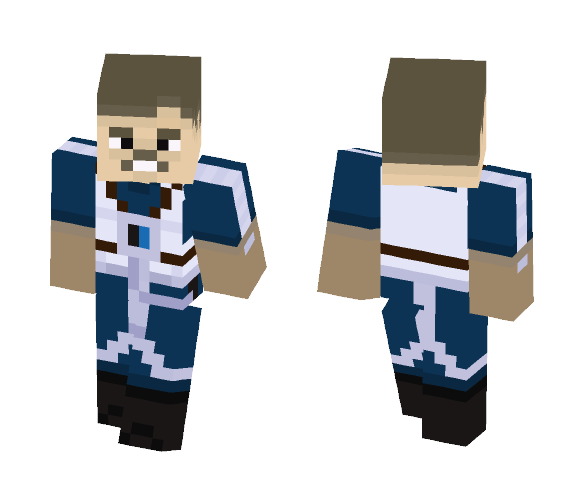 Anton Merrick (Blue Leader) - Male Minecraft Skins - image 1