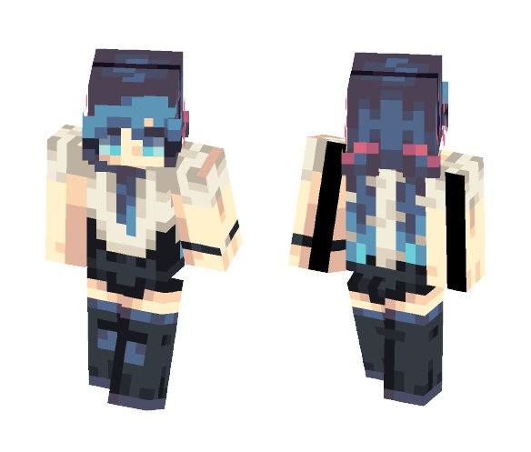 School Hatsune Miku - Female Minecraft Skins - image 1