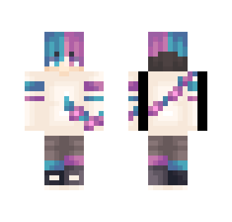 lilac with the blue hair - Male Minecraft Skins - image 2