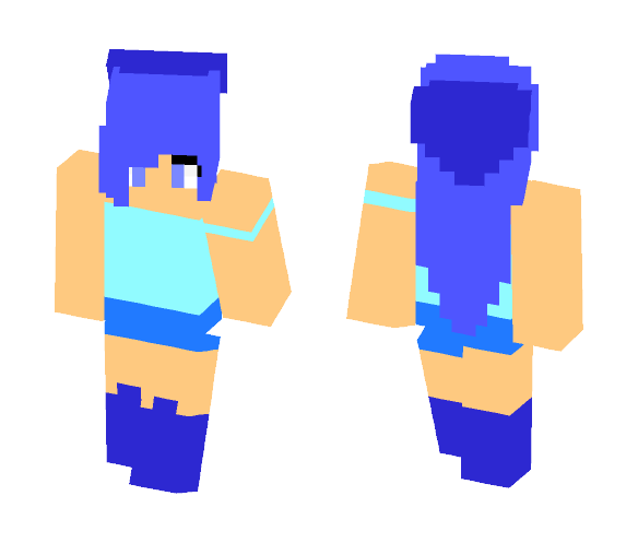 Lapis Ocean {Cherry} - Female Minecraft Skins - image 1