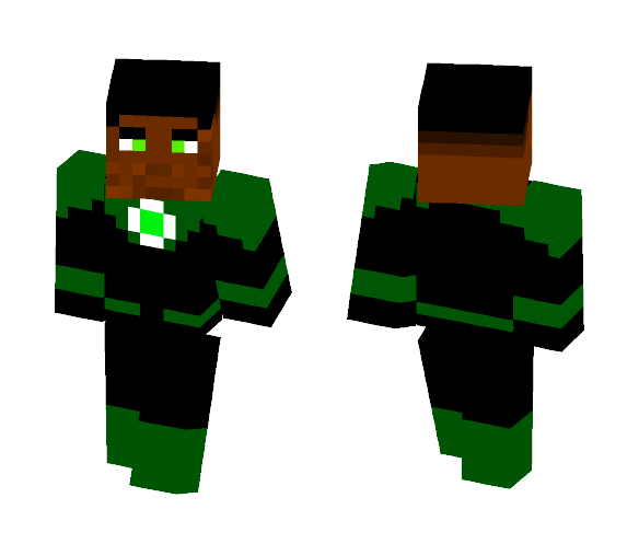 Green Lantern (John Stewart) - Comics Minecraft Skins - image 1