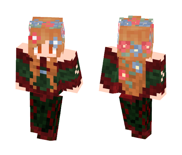 Elven Druid - Female Minecraft Skins - image 1