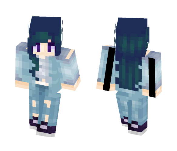 ~| Blue |~ - Female Minecraft Skins - image 1