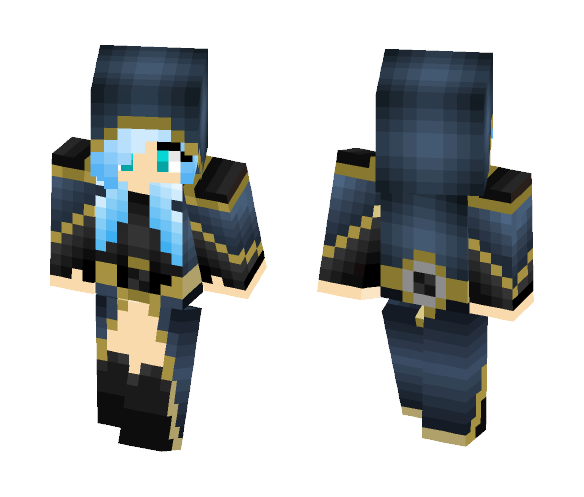 Blue Bandit - Female Minecraft Skins - image 1