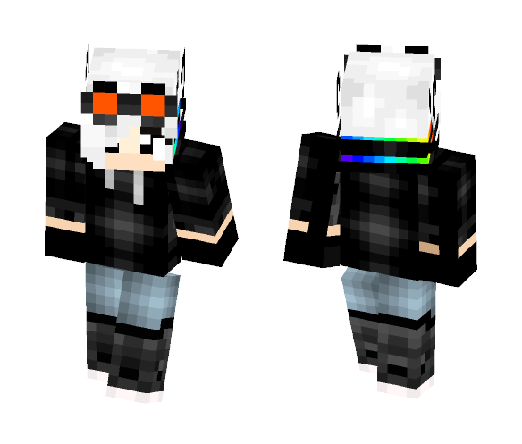 Rainbow cyborg/my new skin - Interchangeable Minecraft Skins - image 1