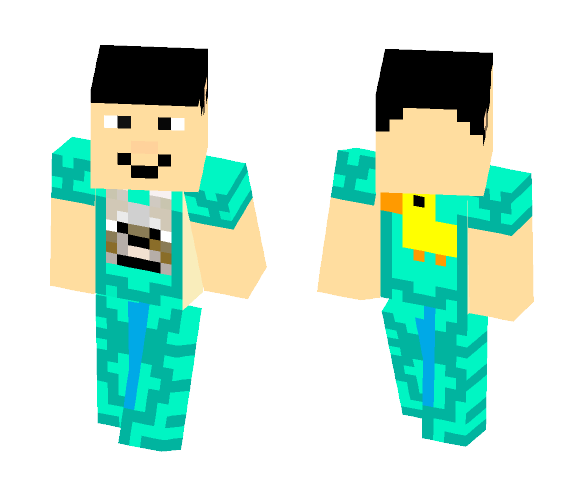 Joaquin And Doggy ( In Swimsuit ) - Male Minecraft Skins - image 1