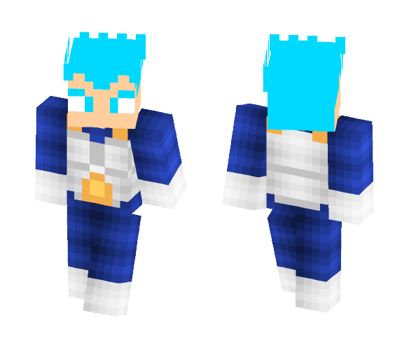 Super Saiyan Blue Vegeta (SSGSS) - Male Minecraft Skins - image 1