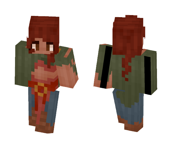 ⊰ Tanned Desert Fighter ⊱ - Female Minecraft Skins - image 1