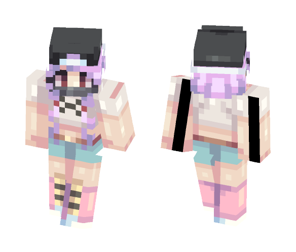 Lilac { OC } / unmasked in desc - Female Minecraft Skins - image 1