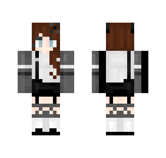 ლ(・ω・ლ) (3 pixel arms) - Female Minecraft Skins - image 2