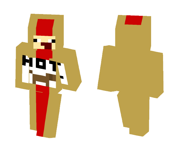 Hot dog dude - Dog Minecraft Skins - image 1