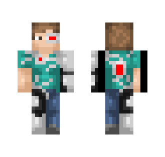 Cyborg Steve - Male Minecraft Skins - image 2