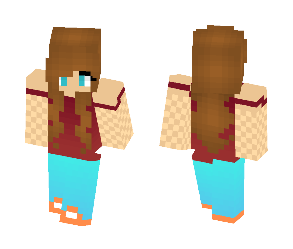 red girl- updated - Female Minecraft Skins - image 1