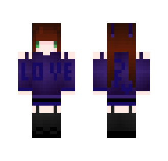 Valentine's Day Girl (Purple) - Girl Minecraft Skins - image 2