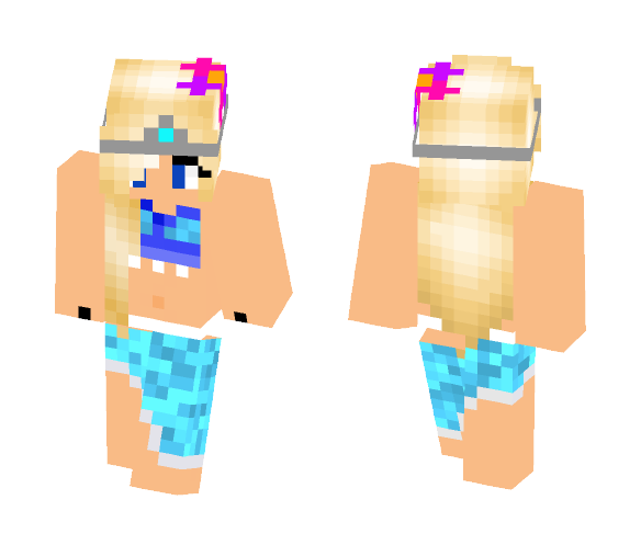 Diamond Princess In Summer - Female Minecraft Skins - image 1