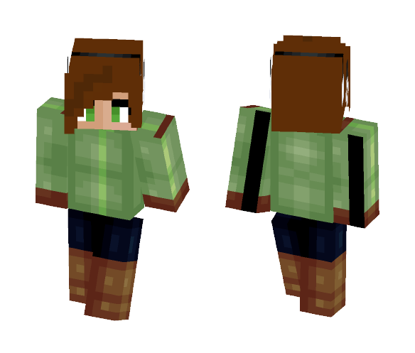 RidingStar as Matryoshka (green) - Female Minecraft Skins - image 1