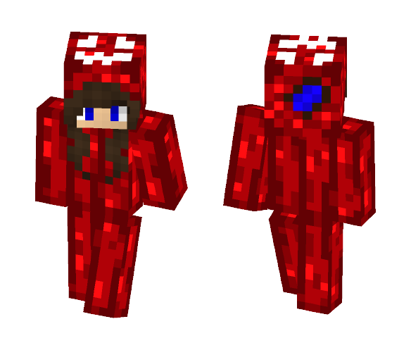 Red Pumpkin Girl - Girl Minecraft Skins - image 1