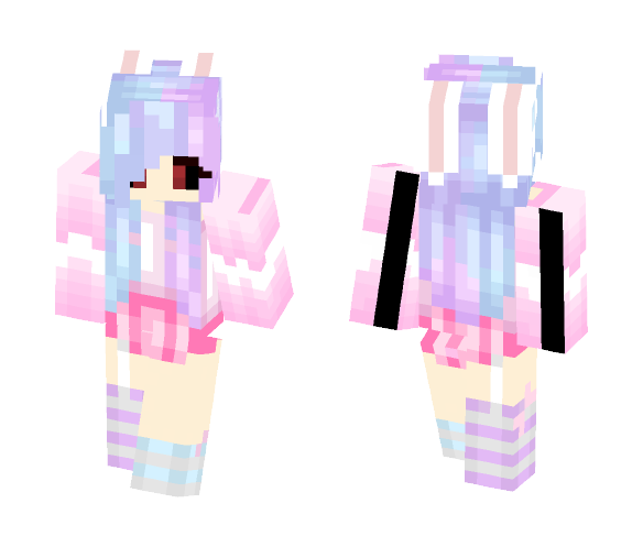 ℘Κικι℘ Cotton Bunny Demon - Female Minecraft Skins - image 1
