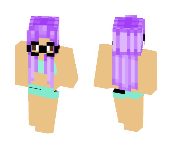 Claire in a swimsuit - Female Minecraft Skins - image 1