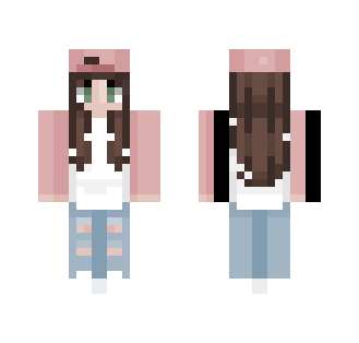 i tried to do long curly hair - Female Minecraft Skins - image 2